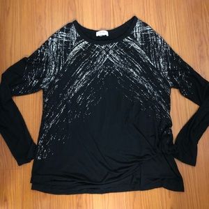 black long sleeve top